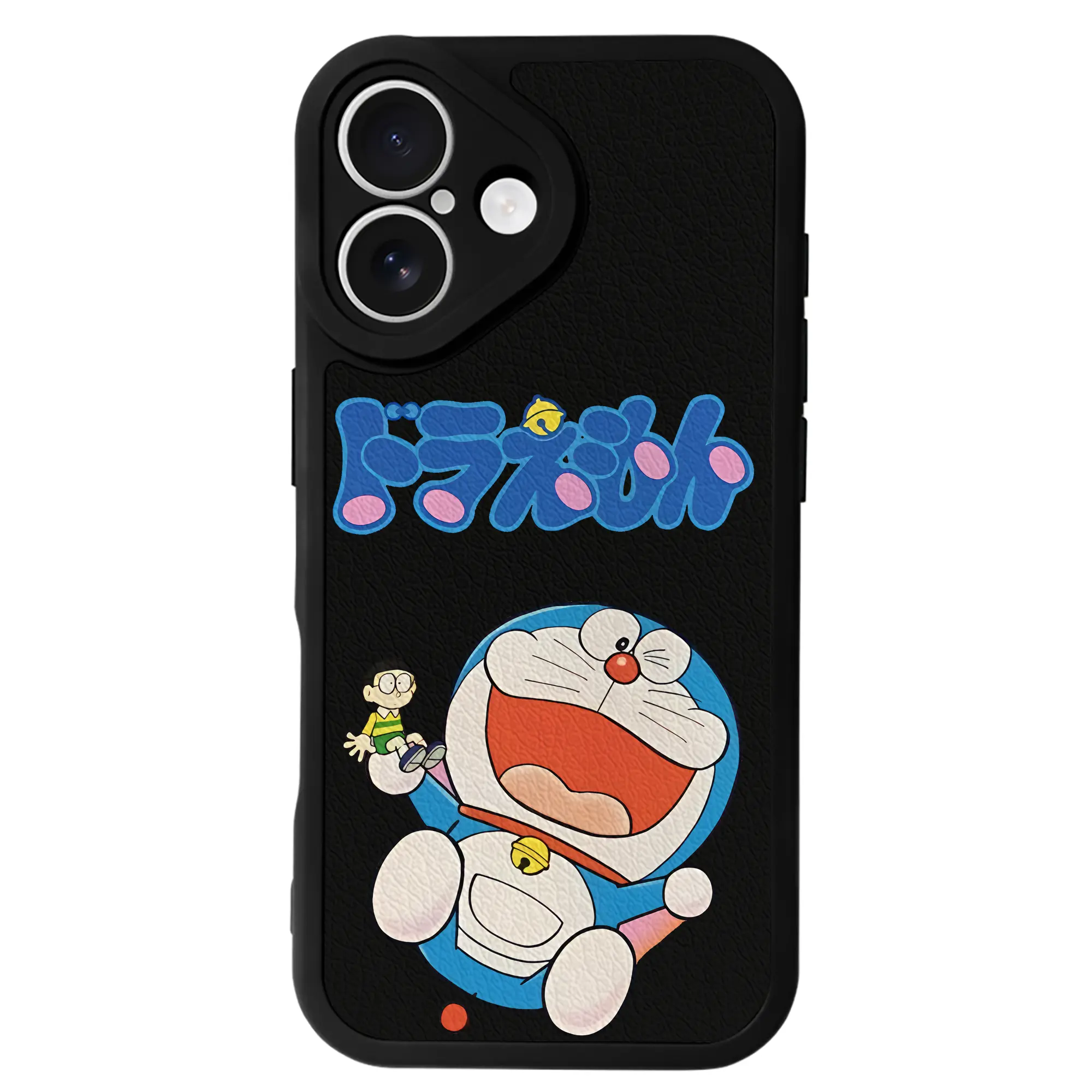 ドラえもん グッズドラえもん - IPhone 16シリーズ対応 ・ シリコンスマホケース ・ レザー調 ・ 高精度フィット ・ 耐衝撃 ・ ワイヤレス充電対応 ・ 精密カット